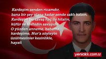 Afrin şehidi Astsubay Ömer Bilal Akpınar’ın ağlatan vasiyeti