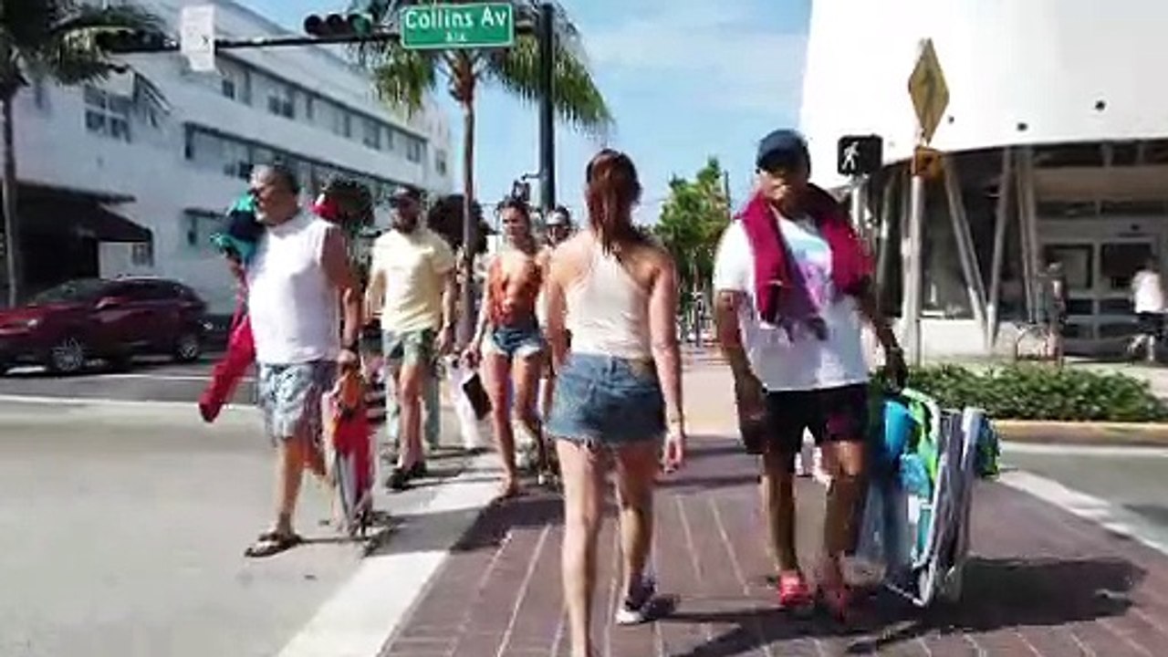No Bra Izatrips Walking West Coast South Beach Miami video Dailymotion