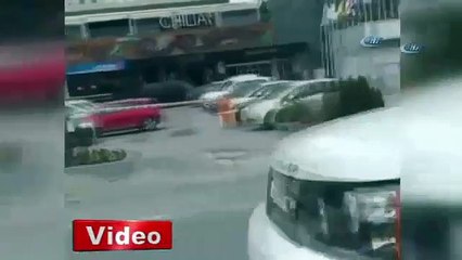 Şok eden görüntü! Emzikli çocuk direksiyon başında