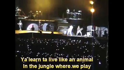 Welcome to The Jungle Live Lima 2010 w/Lyrics Guns N' Roses