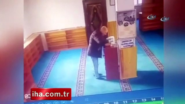 Allah korkuları yok! Camiden sadaka paralarını böyle çaldılar!