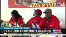 Zimbabwe teachers to boycott classes