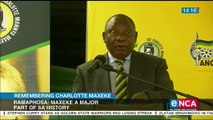 Ramaphosa speaks as ANC remembers Charlotte Maxeke