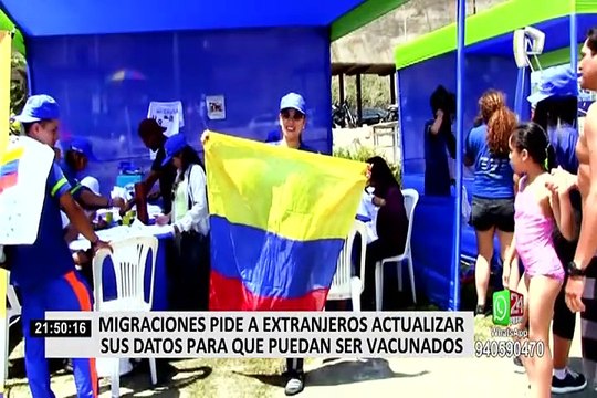 Migraciones pide a extranjeros actualizar sus datos para que puedan ser vacunados