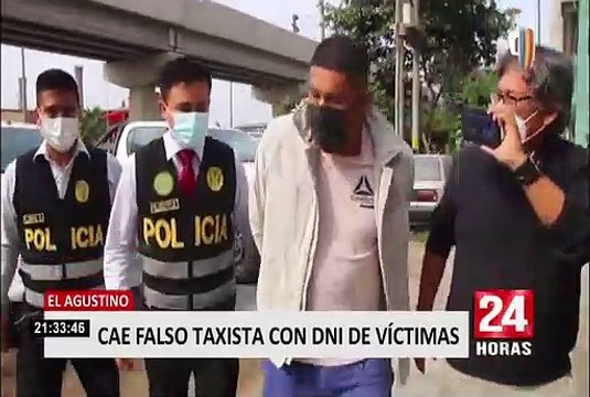 El Agustino: detienen a presunto falso taxista que robaba a pasajeros