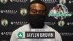 Jaylen Brown Reacts to Setting NBA Record | Celtics vs Lakers