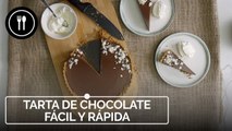 Tarta de chocolate fácil y rápida en 15 minutos