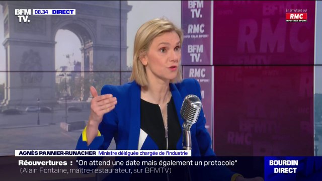 Agnès Pannier-Runacher : Nous travaillons sur des protocoles sanitaires pour rouvrir certains lieux vers la mi-mai