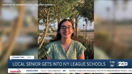 Local senior gets into Ivy League schools
