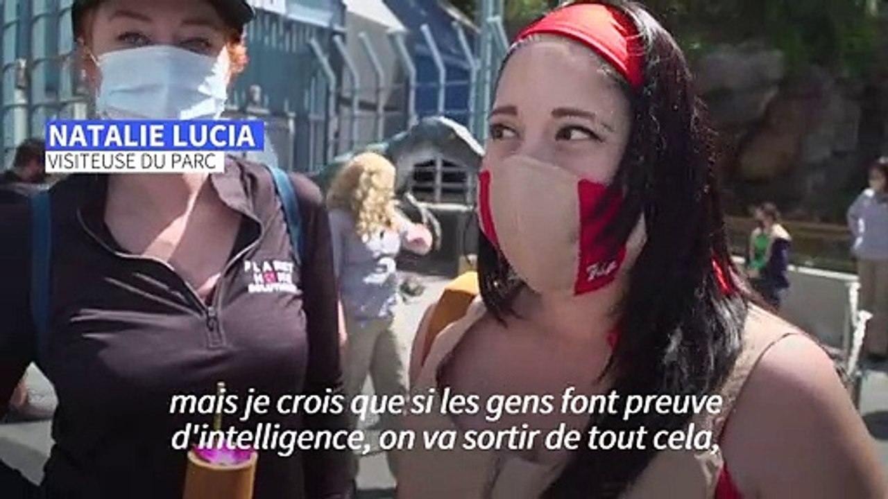 A Los Angeles, le parc d'attractions Universal rouvre ses portes