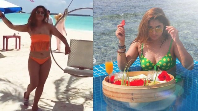 Aarti Singh Hot Bikini Video Viral। आरती सिंह के हॉट बिकिनी लुक के फैंस हुए दीवाने। Boldsky