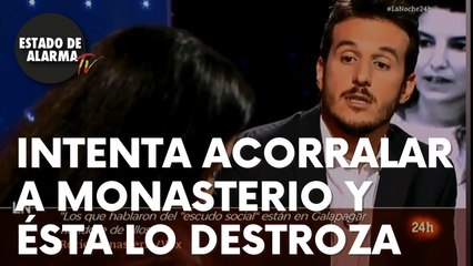 Un periodista ‘progre’ de TVE intenta acorralar a Monasterio y ésta lo destroza: “Está insinuando”