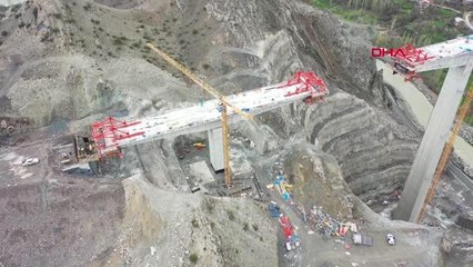 Türkiye'nin en yüksek ayaklı ikinci viyadüğünde sona doğru
