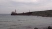 ÇANAKKALE - "Banu-S" isimli gemi Bozcaada açıklarında karaya oturdu (2)