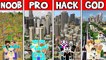 Minecraft_ FAMILY CITY BUILD CHALLENGE - NOOB vs PRO vs HACKER vs GOD in Minecraft