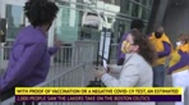 Lakers fans return for first time in over a year