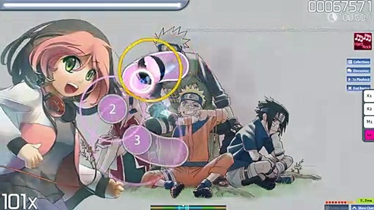 Osu! •UNL• ~ GamePlay ~ Replay Haruka Kanata Easy ~ Osu! App ~ 1080pᴴᴰ ~ 2019 ~ W10
