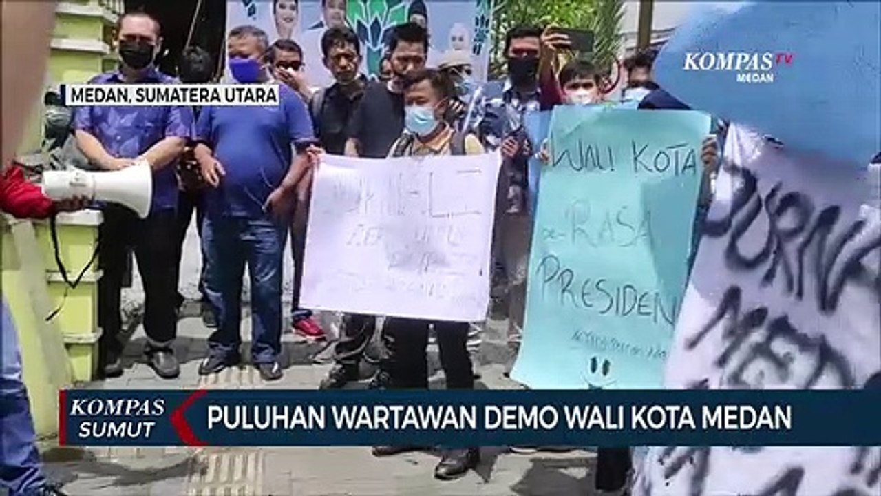 Puluhan Jurnalis Demo Wali Kota Medan