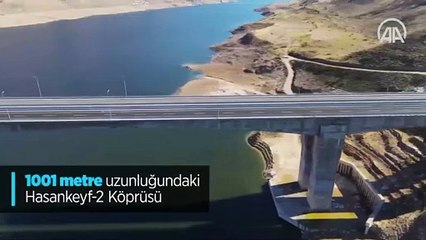 Türkiye'nin en uzun köprüleri arasına girecek Hasankeyf-2 Köprüsü hizmete alınıyor