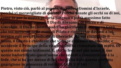 Chiede elemosina riceve guarigione