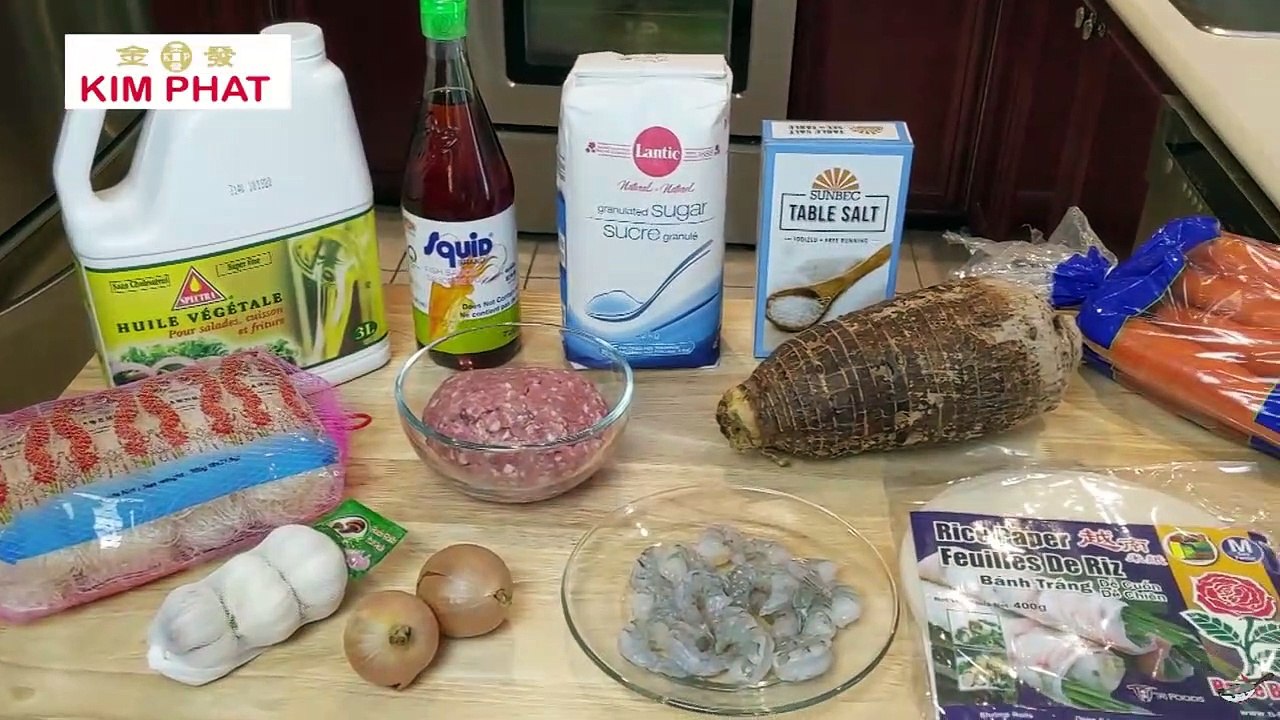 Rouleaux Impériaux Vietnamiens (Nems) Croustillants - Chả Giò - Vietnamese Fried Springrolls