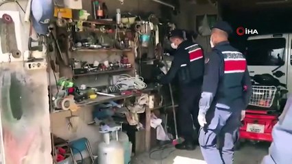 JASAT çalınan malzemeleri sığınakta ele geçirdi