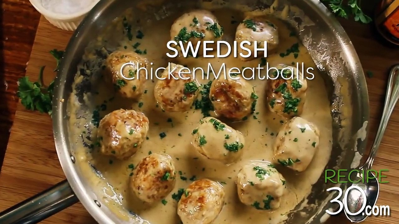 Forget Ikea, Try These Swedish Chicken Meatballs In A Mustard Cream Sauce