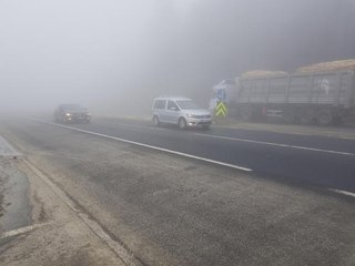 BOLU DAĞI'NDA YOĞUN SİS