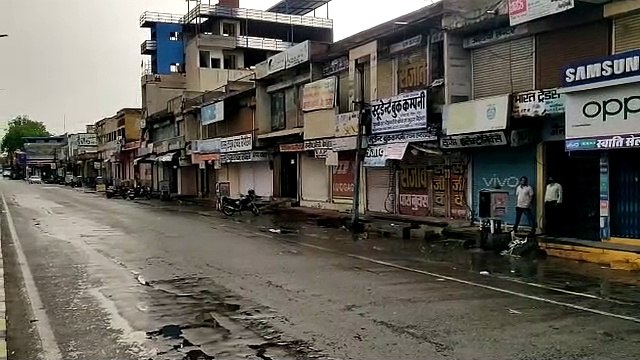 लॉकडाउन ऑन होते ही ऑफ हुआ मार्केट, पसरा सन्नाटा