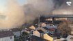 Aubervilliers: les images spectaculaires d'un entrepôt en flammes