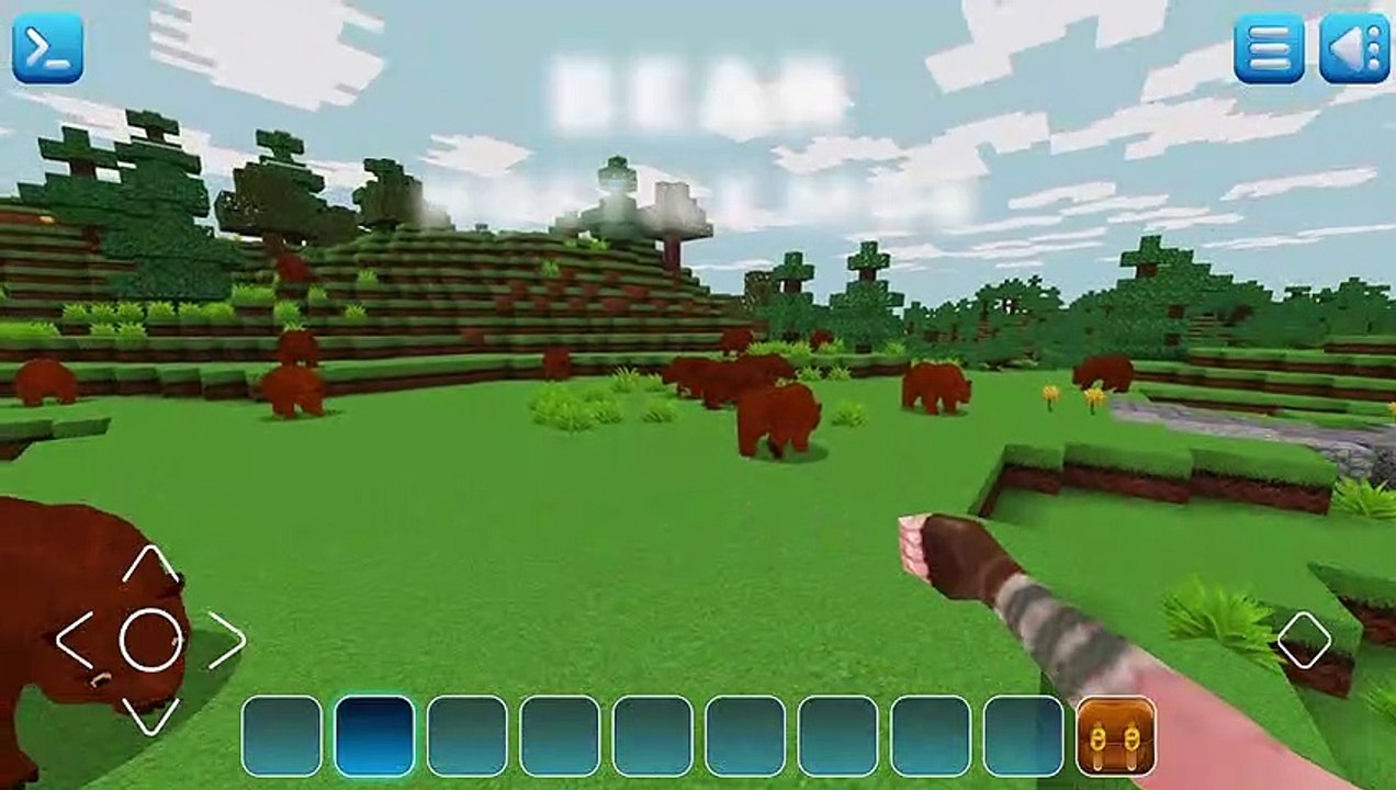 Minecraft mob: BEAR  in Realmcraft || Free Minecraft Style Game #minecraftupdate