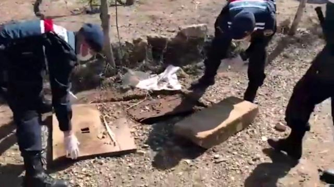 JASAT çalınan malzemeleri sığınakta ele geçirdi