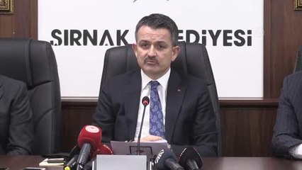 Pakdemirli: "Şırnak'ta bu yıl 5 milyon lira ile bitkisel üretim ve mera ıslahı 7 yeni proje başlatıyoruz"