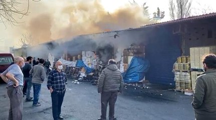 Son dakika haber! Rami Kuru Gıda Halinde yangın