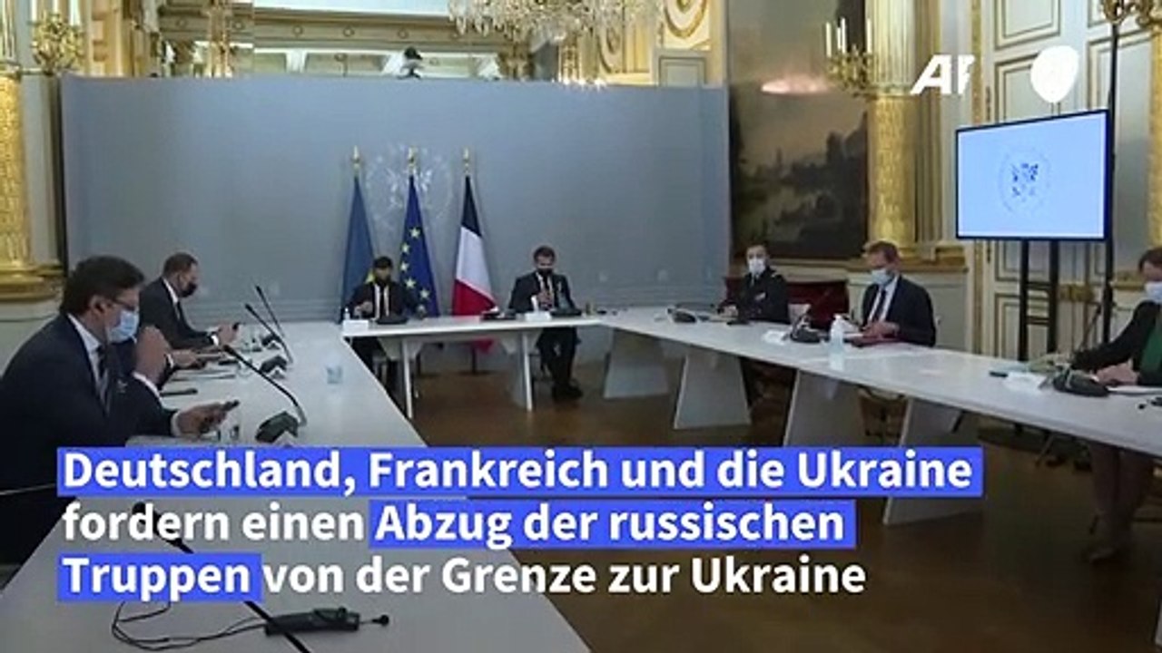 Merkel, Macron und Selenskyj fordern russischen Truppenabzug von Grenze zu Ukraine