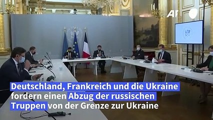 Merkel, Macron und Selenskyj fordern russischen Truppenabzug von Grenze zu Ukraine