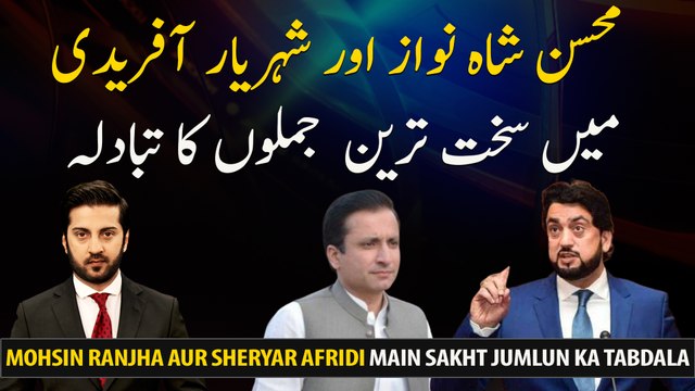 Mohsin Shah Nawaz and Shehryar Afridi exchange the harshest sentences