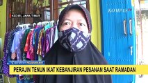 Perajin Tenun Ikat Kediri Kebanjiran Pesanan Saat Ramadhan