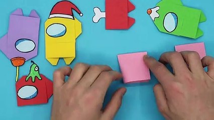 Скачать видео: Origami Among Us - How To Make Origami Among Us - Paper Among Us - Origami Paper Among Us Dead Body