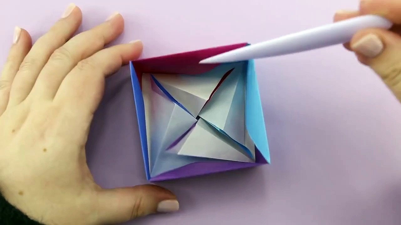 Modular Origami Box Tutorial - Infinity Lid - Paper Kawaii