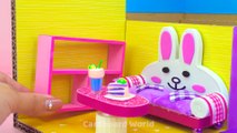 How To Make Brown and Cony Miniature House from Cardboard ❤️ DIY Miniature Cardboard House #255