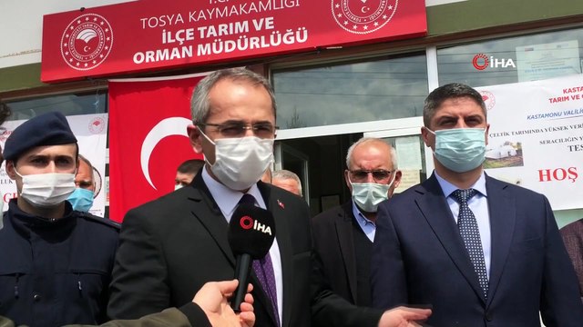 Tosya’da çiftçilere 50 ton çeltik tohumu ve sera naylonu dağıtıldı