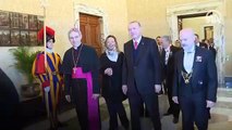 Erdoğan ile Papa Franciscus bir araya geldi