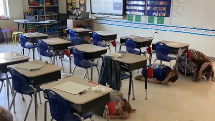 Schools practice weather safety while social distancing