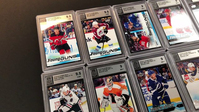 Quelques cartes gradées chez ACA Certification (Vidéo Katherine Harvey-Pinard)