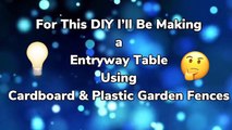 Dollar Tree Diy Glam Led Entryway Table | Using Garden Fences & Traveling Cups | Home Decor 2021
