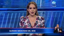 Medicinas fueron abandonadas y quemadas al noroeste de Guayaquil