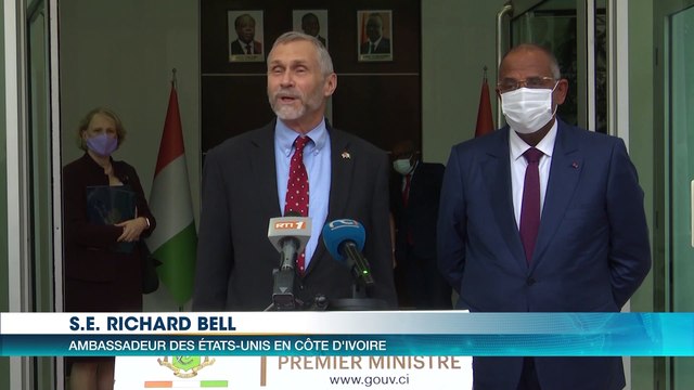 Le Premier Ministre Patrick Achi reçoit les Ambassadeurs des Etats-Unis et de l'Inde