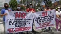 Este viernes se han registrado protestas en varios puntos de Bogotá