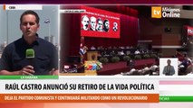 Raúl Castro anunció su retiro como primer secretario del Partido Comunista de Cuba